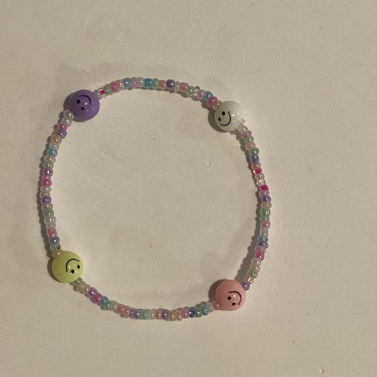 Cupcake happy face bracelet