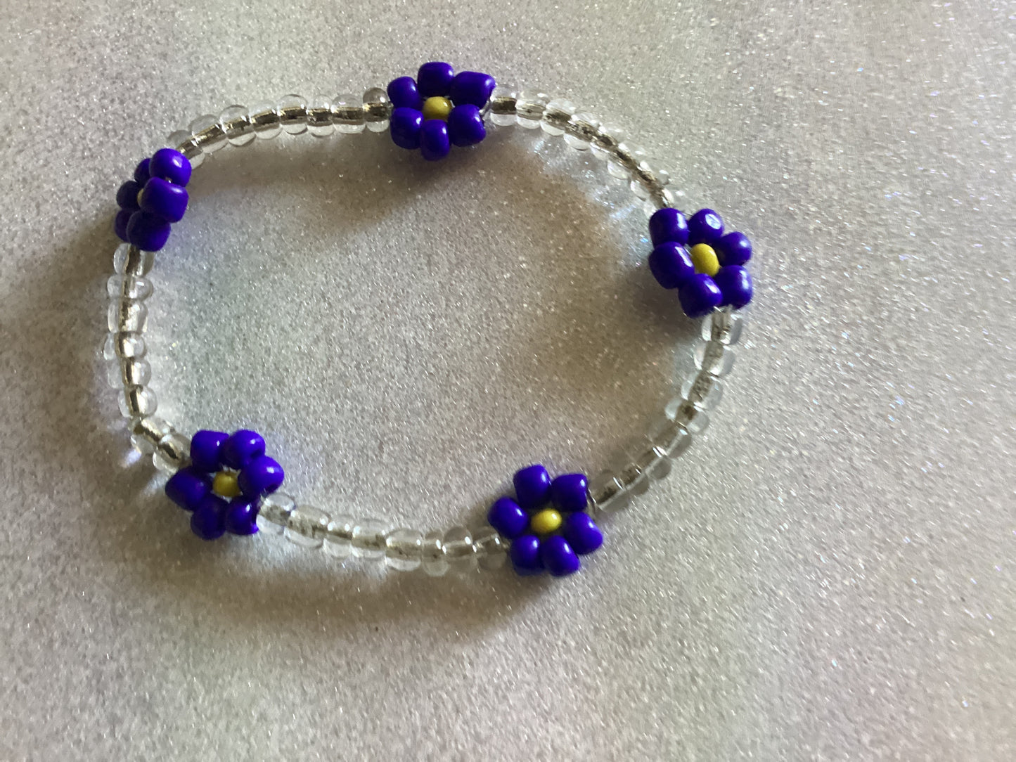 Flower Beaded Bracelet